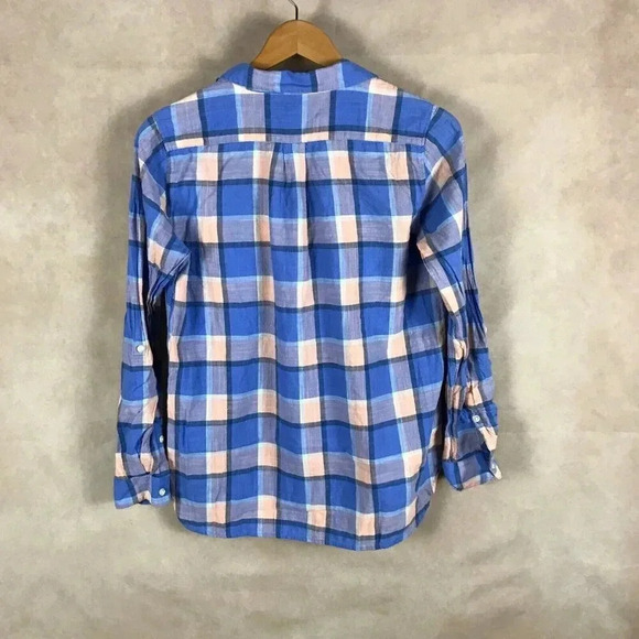 GAP Plaid Pop Over Shirt Size XS - Picture 6 of 7